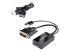 StarTech.com DVI till DisplayPort-adapter med USB-ström - Höger vinkel