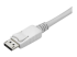 StarTech.com 9.8ft/3m USB C to DisplayPort 1.2 Cable 4K 60Hz, USB-C to DisplayPort Adapter Cable HBR2, USB Type-C DP Alt Mode to DP Monitor Video Cable, Compatible w/ Thunderbolt 3, White - Närbild