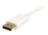 StarTech.com 1m 3 ft White Mini DisplayPort to DisplayPort 1.2 Adapter Cable M/M - Närbild