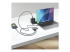 StarTech.com 4-Port USB-C Hub with 100W Power Delivery Pass-Through Charging, 2x USB-A + 2x USB-C, 5Gbps, USBC Hub w/ 1ft (30cm) Long Cable, Portable Laptop USB Type-C to USB-A/C Hub - Vänster vinkel