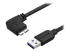 StarTech.com Smal Micro USB 3.0-kabel - Höger vinkel