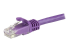 StarTech.com 10m CAT6 Ethernet Cable, 10 Gigabit Snagless RJ45 650MHz 100W PoE Patch Cord, CAT 6 10GbE UTP Network Cable w/Strain Relief, Purple, Fluke Tested/Wiring is UL Certified/TIA - Närbild