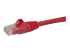 StarTech.com 10m CAT6 Ethernet Cable, 10 Gigabit Snagless RJ45 650MHz 100W PoE Patch Cord, CAT 6 10GbE UTP Network Cable w/Strain Relief, Red, Fluke Tested/Wiring is UL Certified/TIA - Närbild